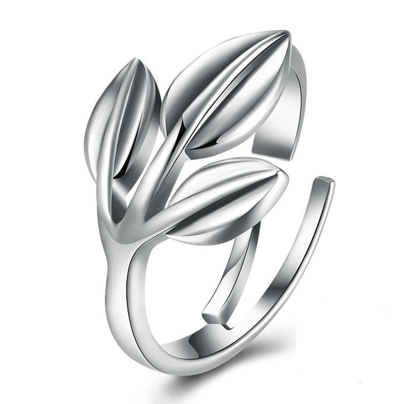 Sterling Silver Leaf Ring