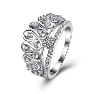 Sterling Silver King Crown Ring