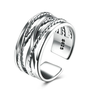 Sterling Silver Entwined Ring