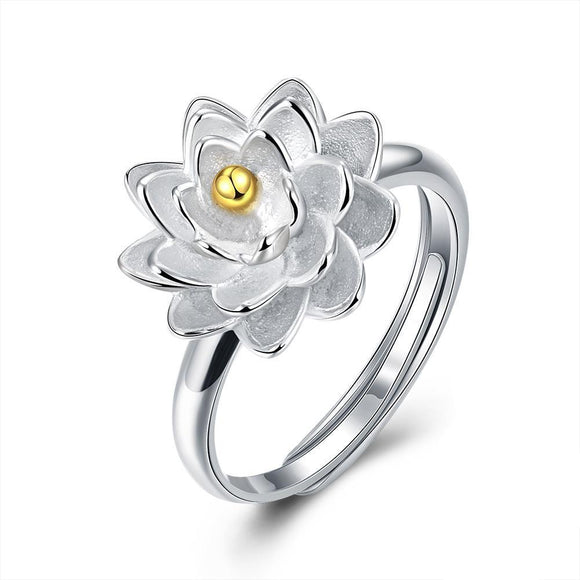 Sterling Silver Split Flower Ring