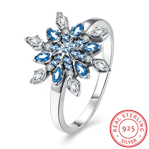 Sterling Silver Snowflake Ring