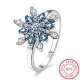 Sterling Silver Snowflake Ring