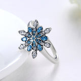 Sterling Silver Snowflake Ring