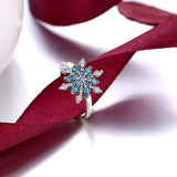 Sterling Silver Snowflake Ring