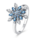 Sterling Silver Snowflake Ring