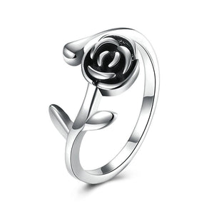 Sterling Silver Rose Ring