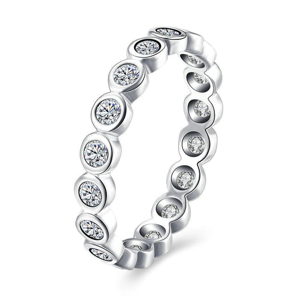 Sterling Silver Round Chain Ring