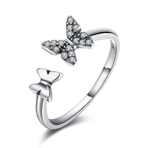 Sterling Silver Butterfly Ring