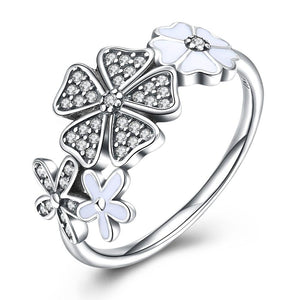 Sterling Silver Multi-flower Ring