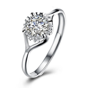 Sterling Silver Imitation Diamond Ring