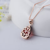 Sterling Silver Rose Gold Pomegranate Necklace