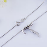 Sterling Silver T Necklace