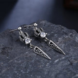 Sterling Silver Crown Earrings