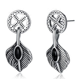 Sterling Silver Leaves Earrings