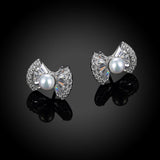 Sterling Silver Bow Stud Earrings